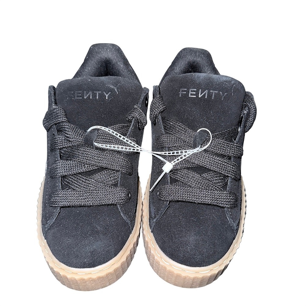 Puma Fenty by Rihanna Suede Creeper Black White Gum Platform Womens 6 NEW RARE - Picture 5 of 14